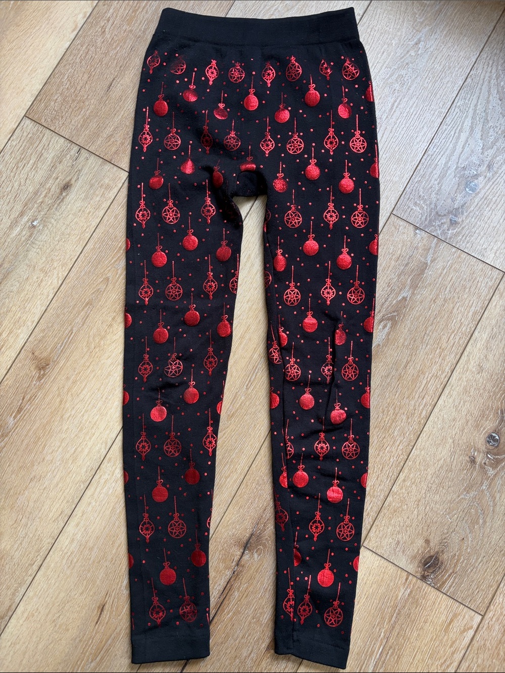 Womens Christmas Holiday Party Stretch Soft Comfortable Leggings Pants S/M Black